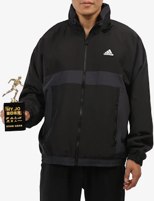 adidas ST Warmblk Full-Zip Hooded Jacket Black H39324 Cheap adidas ST Warmblk Full-Zip Hooded Jacket Black H39324