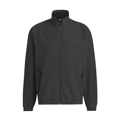adidas ST Woven Jacket Black Unisex Letter Print Zip-Up Sports Casual Outerwear JI6657