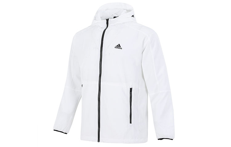 adidas St Wv Newblock White Breathable Casual Sports Hooded Jacket H40233