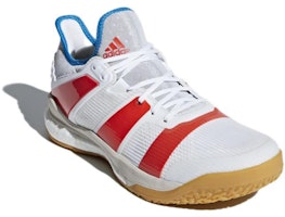 阿迪达斯 Stabil X '白红配色' 运动鞋 B22571 Lookbook 阿迪达斯 Stabil X '白红配色' 运动鞋 B22571