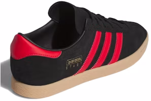 Shop adidas Originals Stadt 耐磨透氣 低幫 板鞋 男款 黑紅