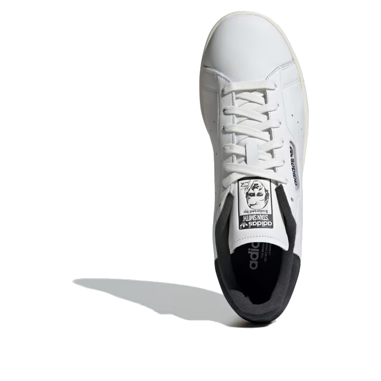 Lookbook 阿迪达斯三叶草史坦史密斯白色炭黑配色 ID1353