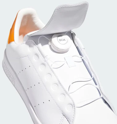阿迪达斯 Stan Smith BOA 无钉高尔夫鞋 云白/云白/乡村橙 HP7076 1