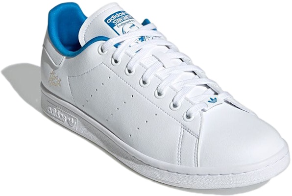adidas Stan Smith Primegreen 'White Bright Blue' GZ7795 Lookbook adidas Stan Smith Primegreen 'White Bright Blue' GZ7795