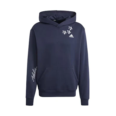 adidas Star Pattern Hoodie Pullover - Dark Blue IJ6450