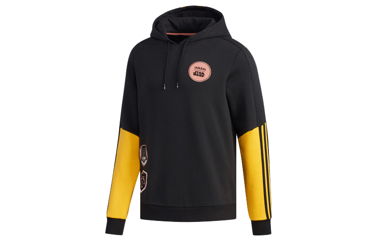 adidas Star Wars Logo Fleece Pullover Hoodie Black () EI4543