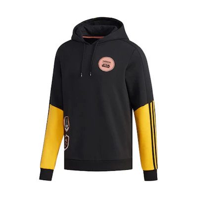 adidas Star Wars Logo Fleece Pullover Hoodie Black () EI4543