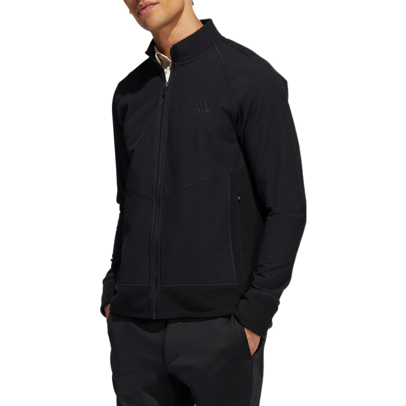 adidas Statement Full-Zip Jacket Black Sportswear with Logo Print HM7375