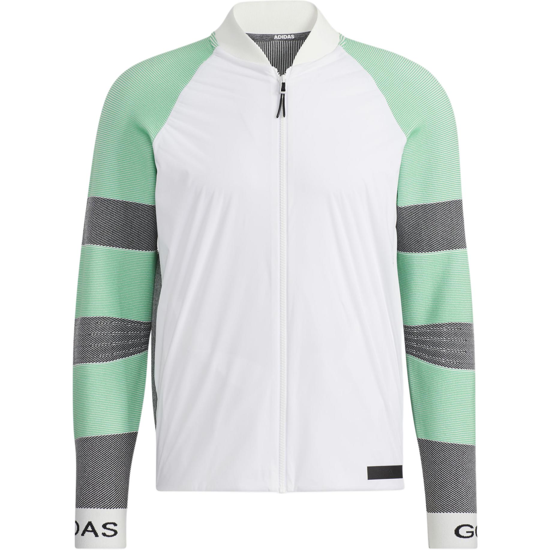 adidas Statement Hybrid Knit Full-Zip Track Jacket White GU6035