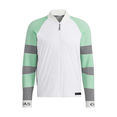 adidas Statement Hybrid Knit Full-Zip Track Jacket White GU6035