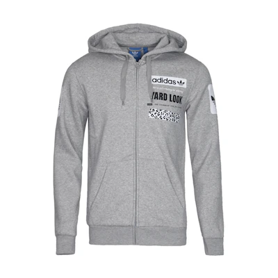 adidas STREET GRAPH FZ Knit Hoodie Grey BS2144
