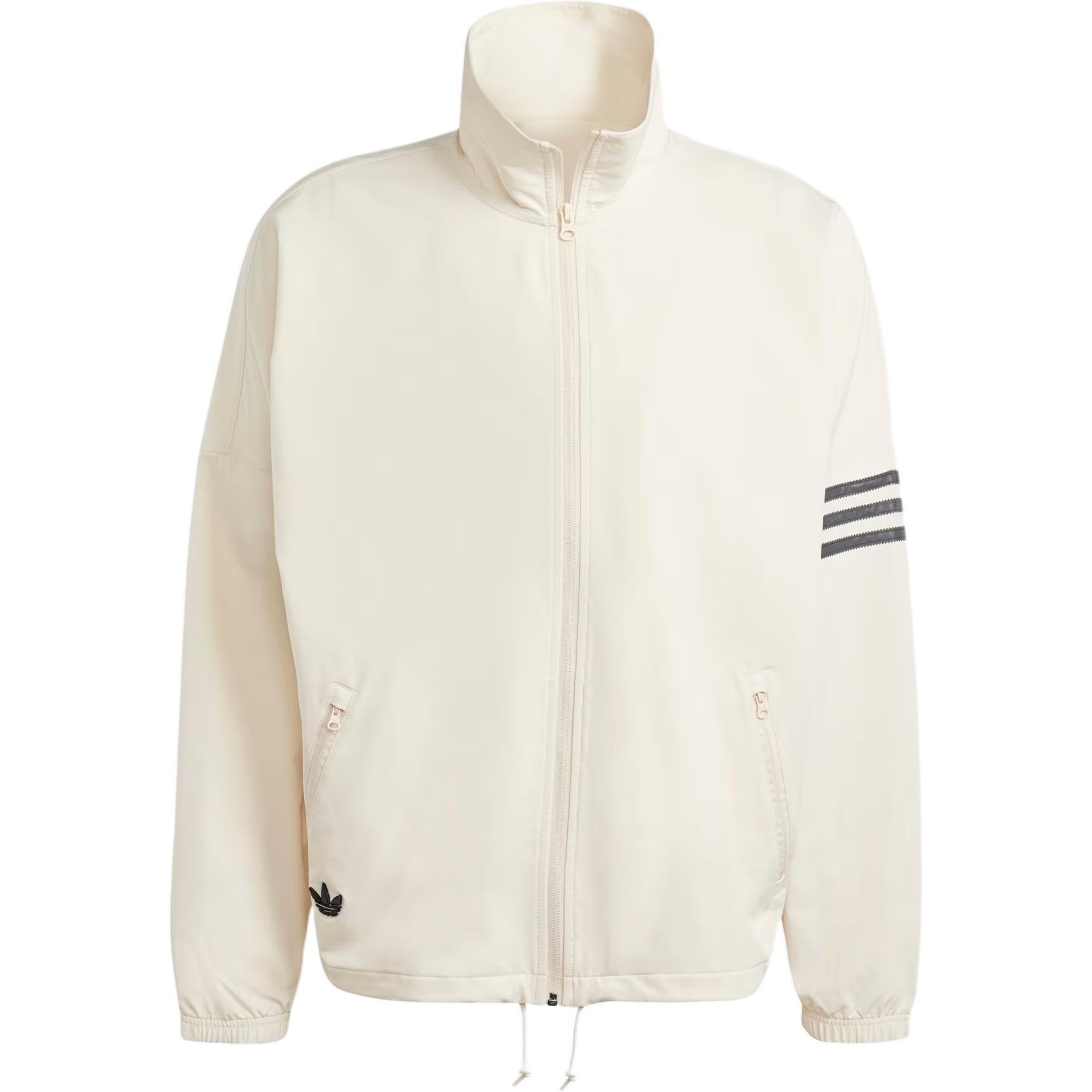 adidas STREET NEUCLASSICS Embroidered Logo Zip-Up Jacket White IV5355