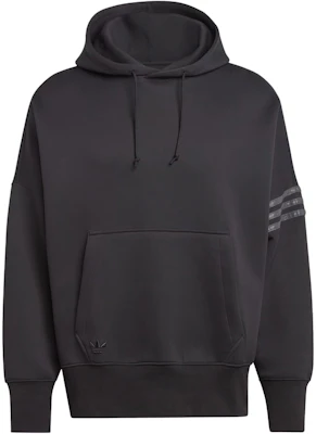 adidas Street Neuclassics 黑色寬鬆帽T 經典袖間條紋設計 IP3286 Buy adidas Street Neuclassics 黑色寬鬆帽T 經典袖間條紋設計 IP3286