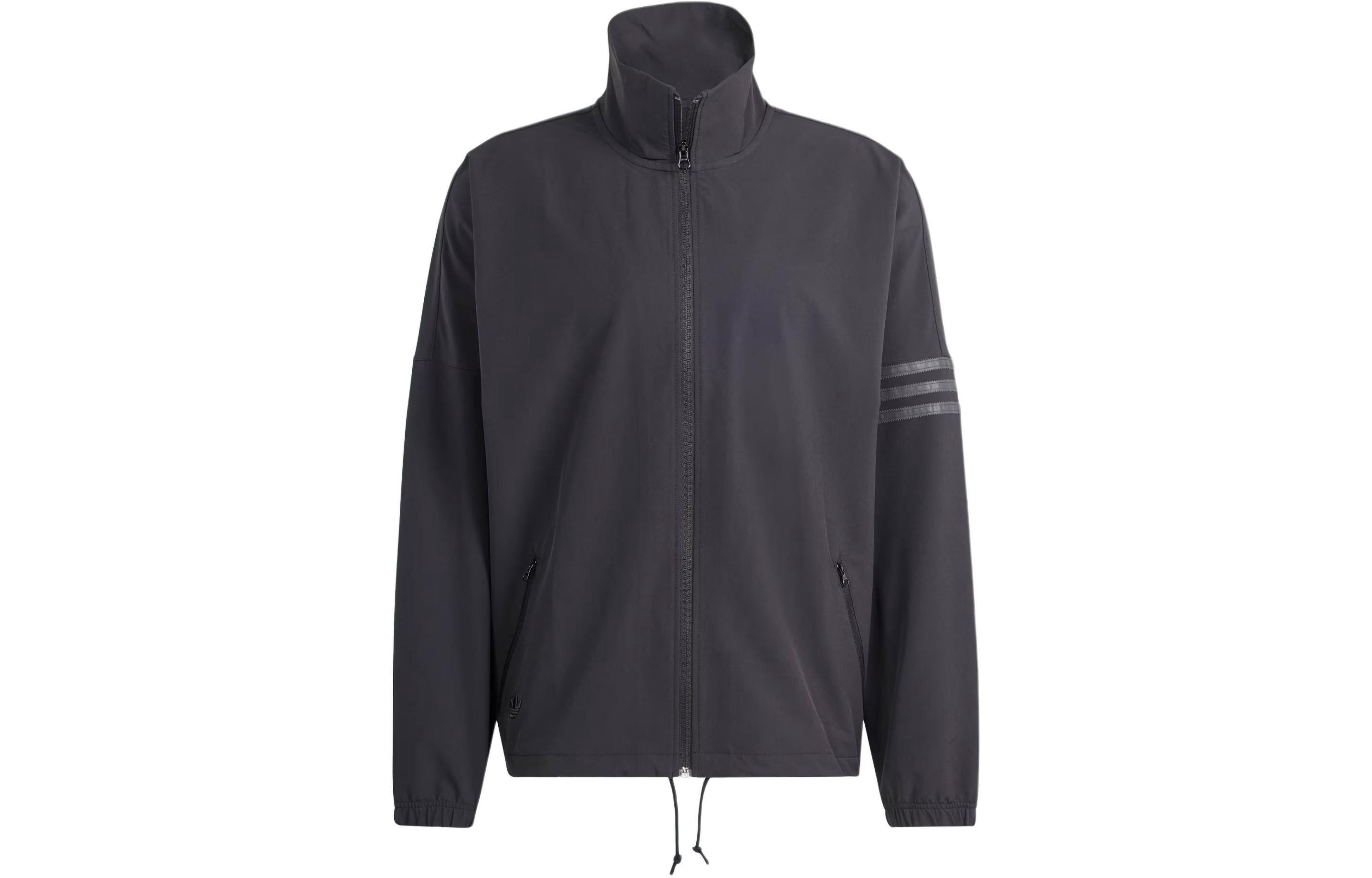 Buy adidas STREET NEUCLASSICS 復古黑色3條紋袖運動外套 IS2818