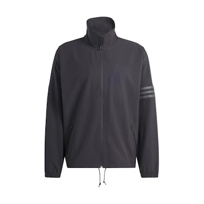 adidas STREET NEUCLASSICS Track Top Black Retro Jacket with 3-Stripes Sleeve IS2818