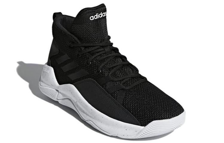 Lookbook Adidas Neo Streetfire 防滑耐磨 中幫 復古籃球鞋 男款 黑色