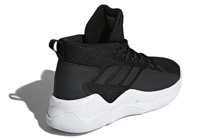Shop Adidas Neo Streetfire 防滑耐磨 中幫 復古籃球鞋 男款 黑色