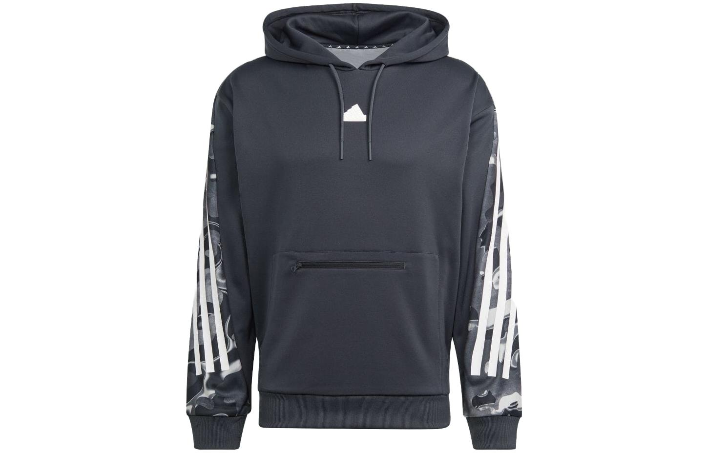 adidas Striped Casual Hoodie Japan Edition Dark Grey IB6126-JAPAN