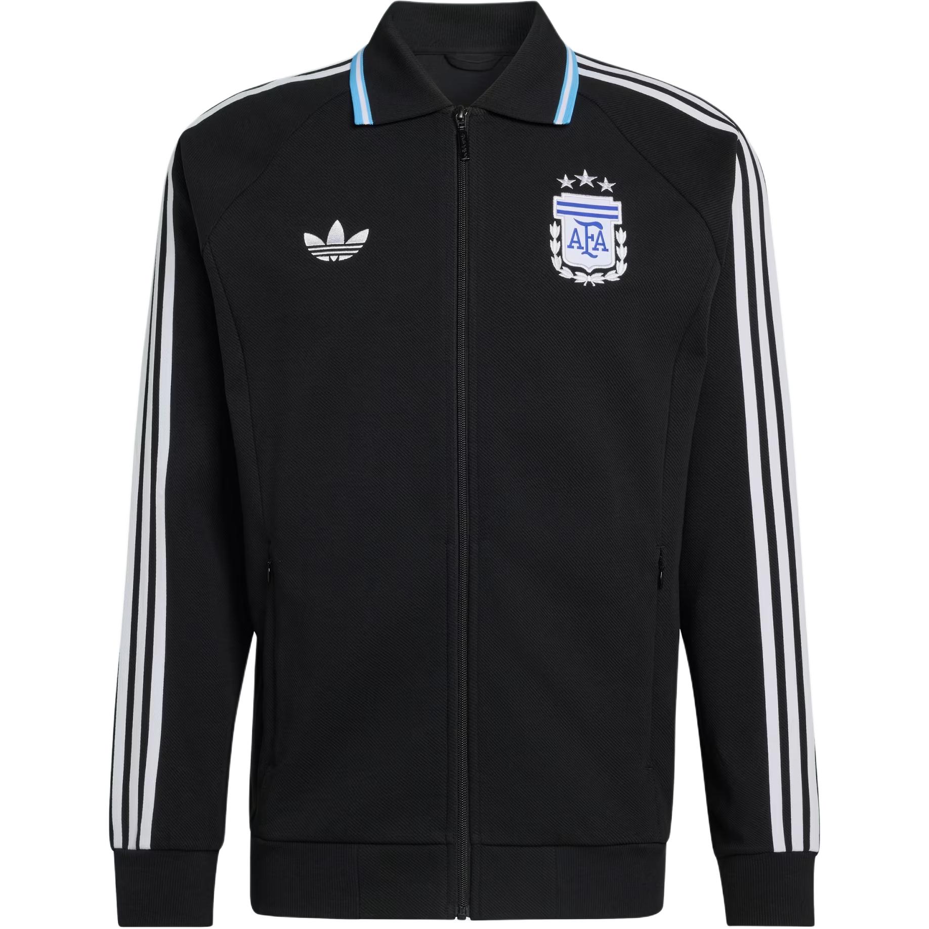 adidas Striped Color-Block Logo Zip-Up Jacket JZ6287
