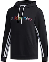 adidas Striped Colorblock Casual Sweatshirt Black EH6427 adidas Striped Colorblock Casual Sweatshirt Black EH6427