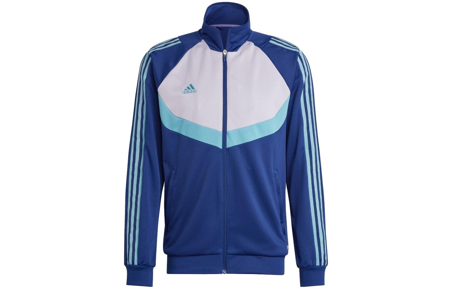 adidas Striped Colorblock Zip-Up Track Jacket Japan Edition Blue - HS7490-JAPAN