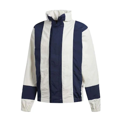 adidas Striped High-Neck Long-Sleeve Jacket - White DV3103