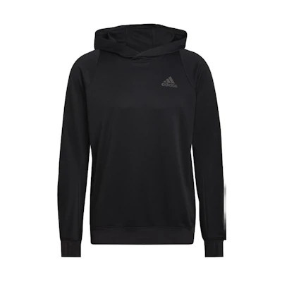 adidas Striped Hooded Long-Sleeve Sweatshirt Men’s Black HE2472