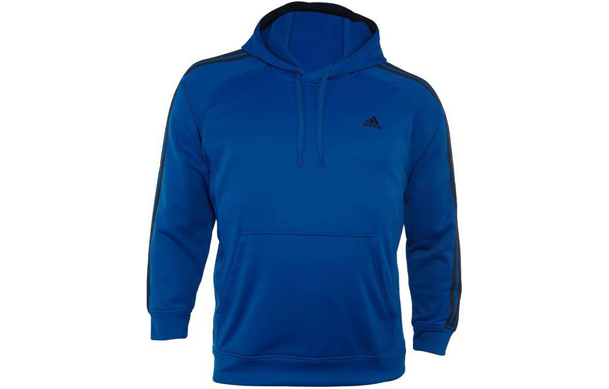 adidas Striped Hoodie Blue Long Sleeve Pullover M64713