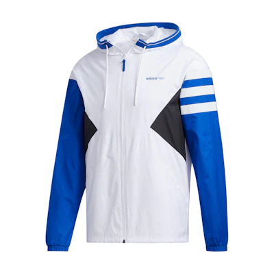 adidas Striped Hoodie Track Jacket White GG3449