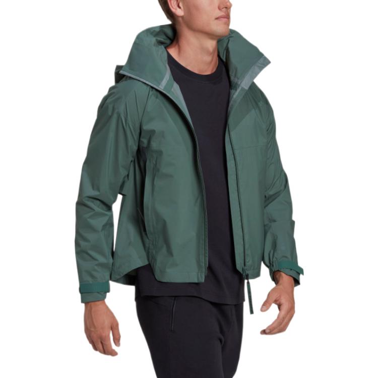 adidas Striped Logo Print Zip-Up Track Jacket Unisex Green HG6038 圖 3