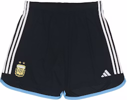 adidas Striped Logo Soccer Shorts Argentina Home Black. HB9216 adidas Striped Logo Soccer Shorts Argentina Home Black. HB9216