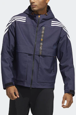 adidas Striped Navy Blue Hoodie Long Sleeve Jacket TH DNM WVJK HE9905 Lookbook adidas Striped Navy Blue Hoodie Long Sleeve Jacket TH DNM WVJK HE9905
