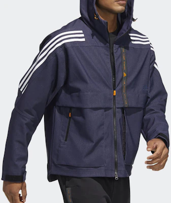 adidas Striped Navy Blue Hoodie Long Sleeve Jacket TH DNM WVJK HE9905 Purchase adidas Striped Navy Blue Hoodie Long Sleeve Jacket TH DNM WVJK HE9905