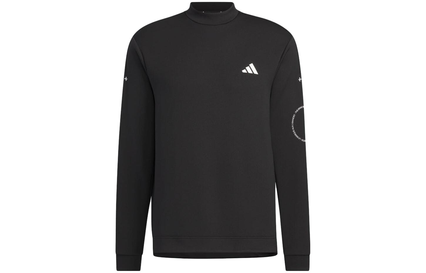 adidas Striped Pattern Pullover Long Sleeve Sweatshirt Japan Ver Black Mens HY0935-JAPAN