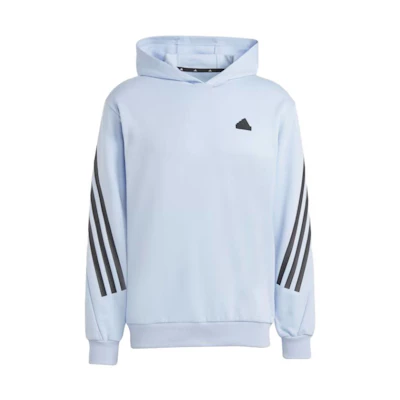 adidas Striped Pullover Hoodie Blue Dawn Casual Wear IC6741
