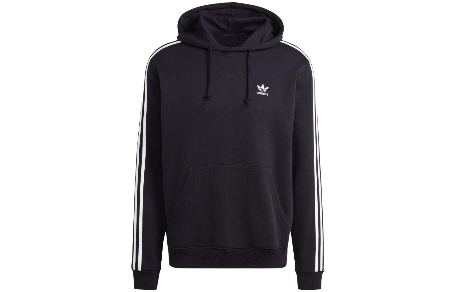 adidas Striped Pullover Hoodie Japan Edition Unisex Black IM2088-JAPAN