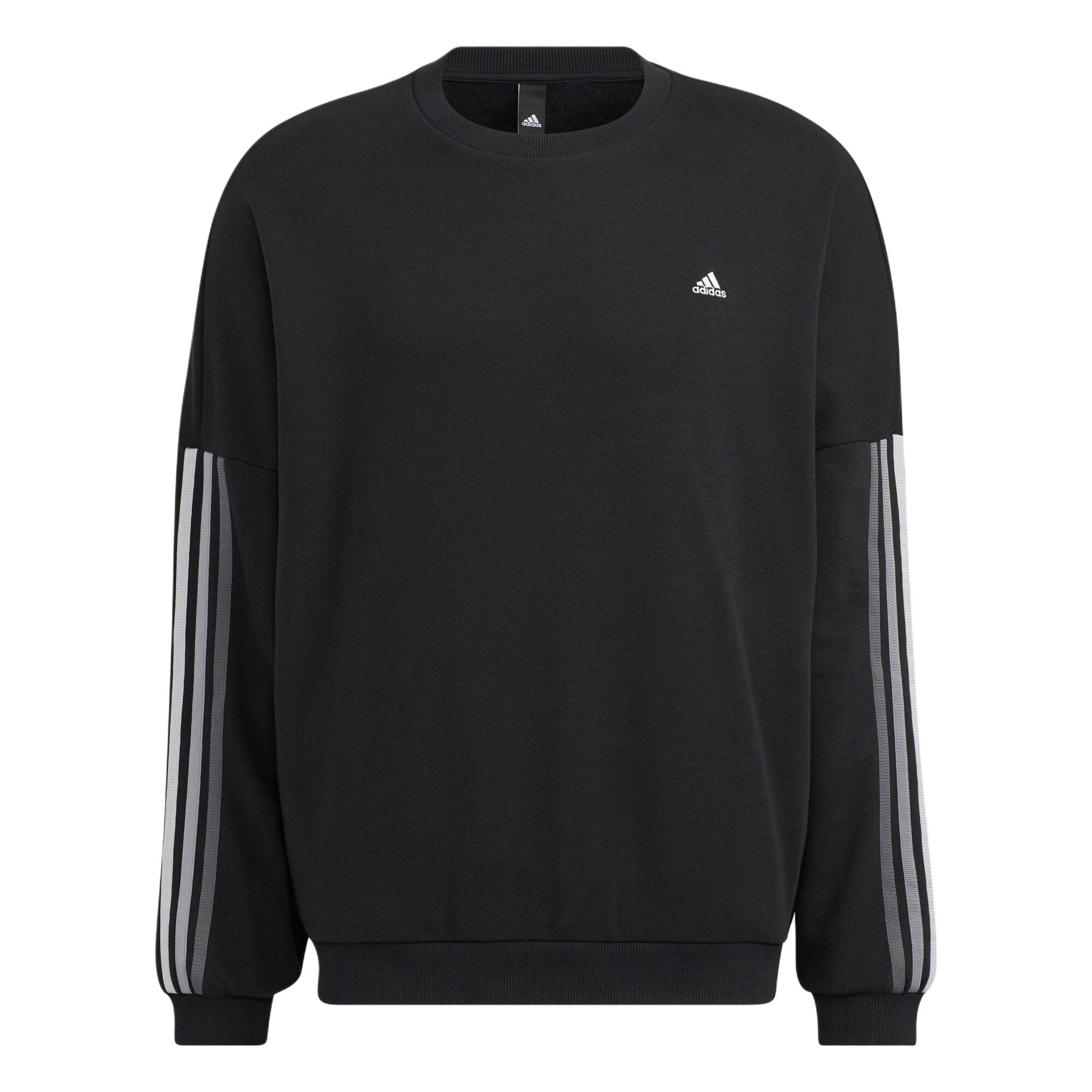 adidas Striped Pullover Sweatshirt Black HC9960