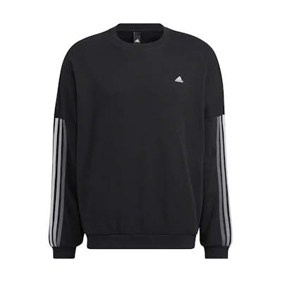 adidas Striped Pullover Sweatshirt Black HC9960
