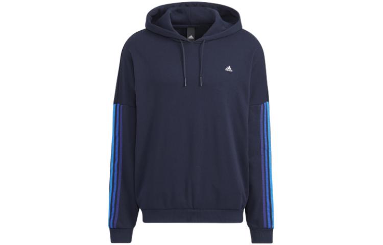 adidas Striped Pullover Sweatshirt Ink Blue HC9965
