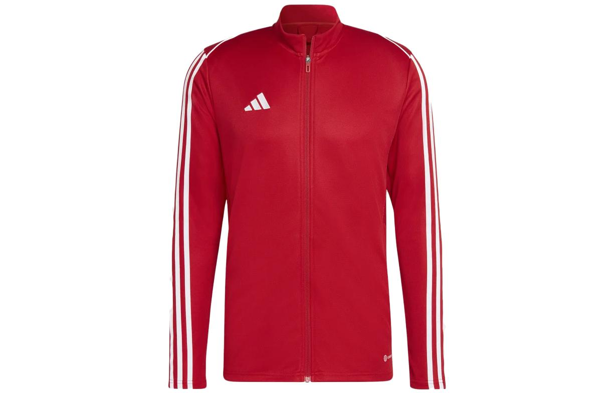 adidas Striped Stand Collar Zip-Up Jacket Men Japan Edition Red HS3502-JAPAN