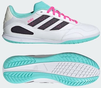 Adidas Super Sala Competition 3 Kasut Futsal Putih/Aurora Hitam/Flash Aqua JR5397 Buy Adidas Super Sala Competition 3 Kasut Futsal Putih/Aurora Hitam/Flash Aqua JR5397