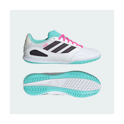 Adidas Super Sala Competition 3 Indoor Soccer Shoes Cloud White/Aurora Black/Flash Aqua