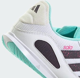 Adidas Super Sala Competition 3 Kasut Futsal Putih/Aurora Hitam/Flash Aqua JR5397 3