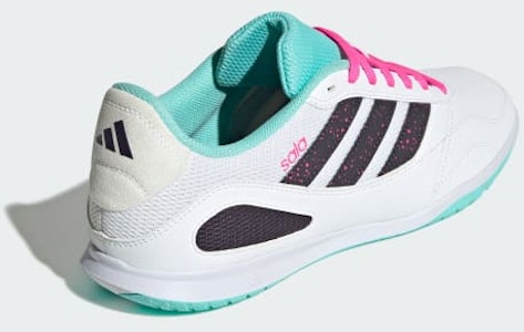 Adidas Super Sala Competition 3 Kasut Futsal Putih/Aurora Hitam/Flash Aqua JR5397 Details for Adidas Super Sala Competition 3 Kasut Futsal Putih/Aurora Hitam/Flash Aqua JR5397