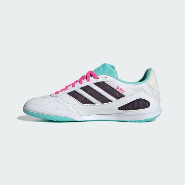 Sizing Adidas Super Sala Competition 3 室內足球鞋 白色/黑色/閃電藍 JR5397