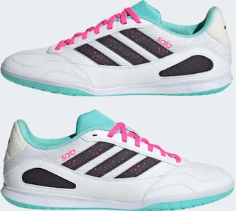 Adidas Super Sala Competition 3 Kasut Futsal Putih/Aurora Hitam/Flash Aqua JR5397 Cheap Adidas Super Sala Competition 3 Kasut Futsal Putih/Aurora Hitam/Flash Aqua JR5397