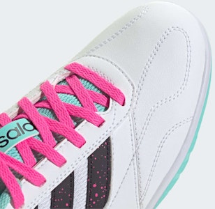 Adidas Super Sala Competition 3 Kasut Futsal Putih/Aurora Hitam/Flash Aqua JR5397 2