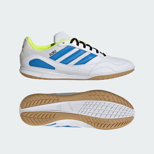 Adidas Super Sala Competition III Indoor Football Shoes Cloud White/Lucid Ray Blue/Solar Yellow JP6988
