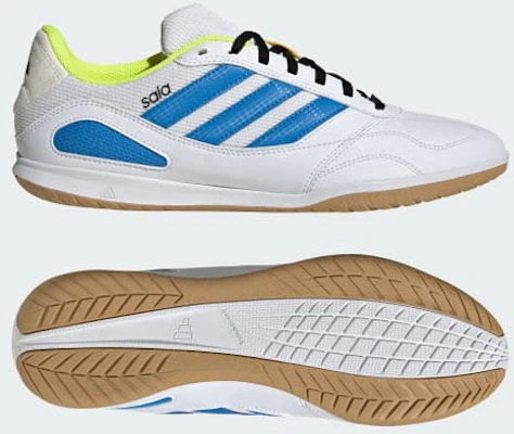 Adidas Super Sala Competition III Kasut Futsal Putih/Biru/Lucid/Solar Kuning. JP6988 Buy Adidas Super Sala Competition III Kasut Futsal Putih/Biru/Lucid/Solar Kuning. JP6988