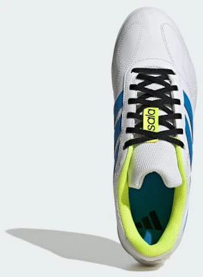 Adidas Super Sala Competition III Kasut Futsal Putih/Biru/Lucid/Solar Kuning. JP6988 Lookbook Adidas Super Sala Competition III Kasut Futsal Putih/Biru/Lucid/Solar Kuning. JP6988